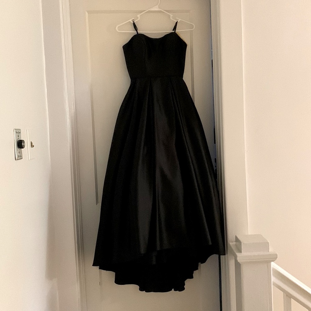 Camille La Vie Black Hi-Low Ball gown